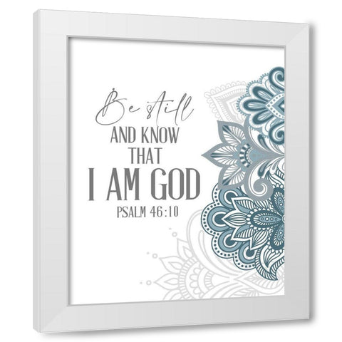 Be Still Henna White Modern Wood Framed Art Print by Allen, Kimberly