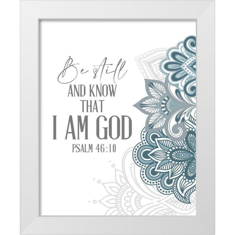 Be Still Henna White Modern Wood Framed Art Print by Allen, Kimberly
