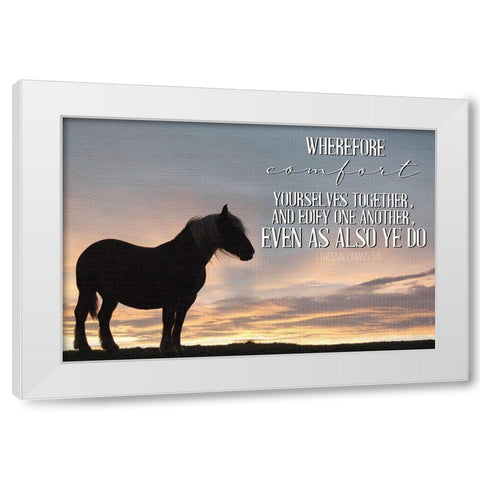 Comfort White Modern Wood Framed Art Print by Allen, Kimberly