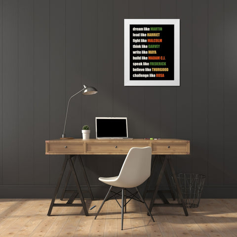 Like White Modern Wood Framed Art Print by Allen, Kimberly