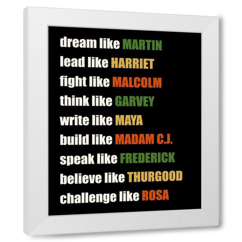 Like White Modern Wood Framed Art Print by Allen, Kimberly