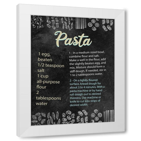 Pasta White Modern Wood Framed Art Print by Allen, Kimberly