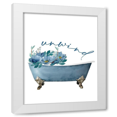 French Blue 1 White Modern Wood Framed Art Print by Allen, Kimberly