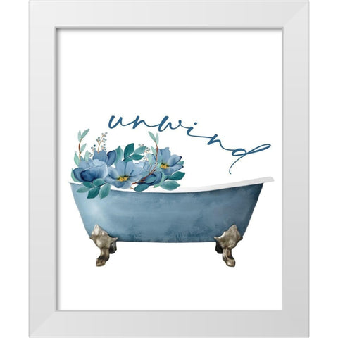 French Blue 1 White Modern Wood Framed Art Print by Allen, Kimberly