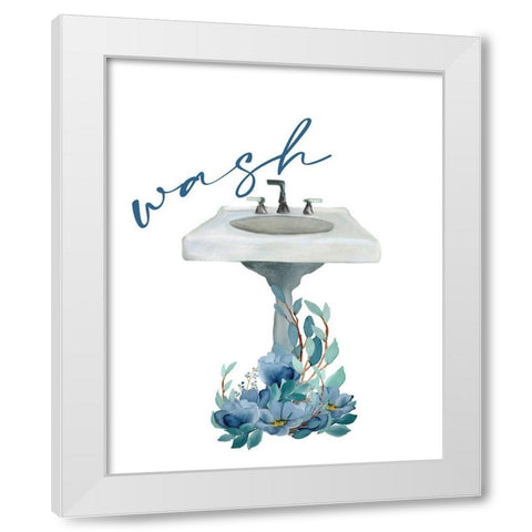 French Blue 3 White Modern Wood Framed Art Print by Allen, Kimberly