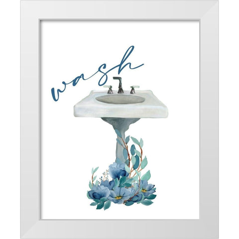 French Blue 3 White Modern Wood Framed Art Print by Allen, Kimberly