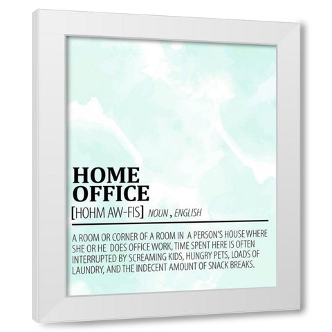 Home Office White Modern Wood Framed Art Print by Allen, Kimberly
