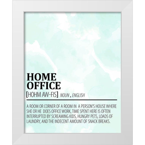 Home Office White Modern Wood Framed Art Print by Allen, Kimberly