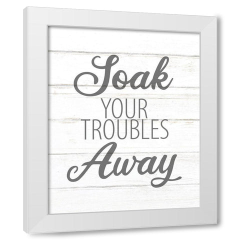 Soak White Modern Wood Framed Art Print by Allen, Kimberly