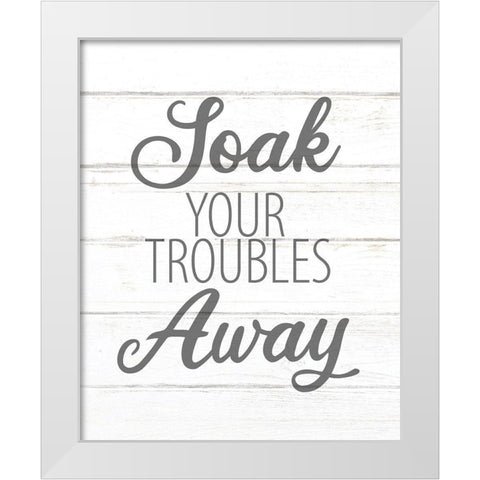 Soak White Modern Wood Framed Art Print by Allen, Kimberly
