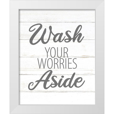 Wash White Modern Wood Framed Art Print by Allen, Kimberly