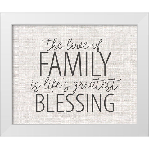 The Love White Modern Wood Framed Art Print by Allen, Kimberly