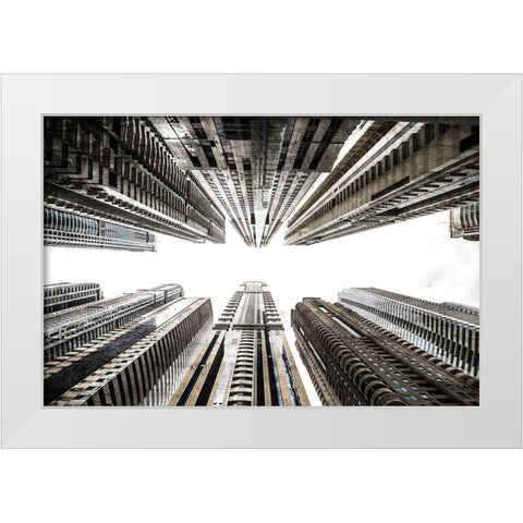 Skyscraper White Modern Wood Framed Art Print by Allen, Kimberly