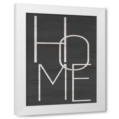 Home White Modern Wood Framed Art Print by Allen, Kimberly