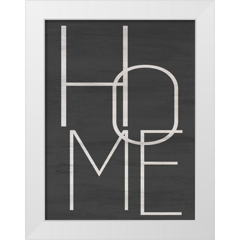 Home White Modern Wood Framed Art Print by Allen, Kimberly