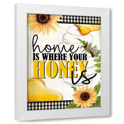 Bee Keeper 6 White Modern Wood Framed Art Print by Allen, Kimberly