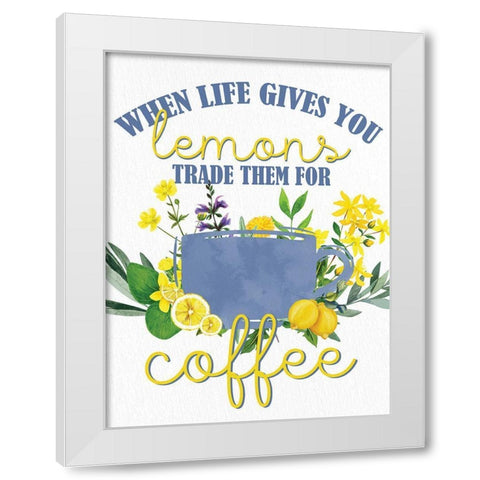 Lemon Tile 10 White Modern Wood Framed Art Print by Allen, Kimberly