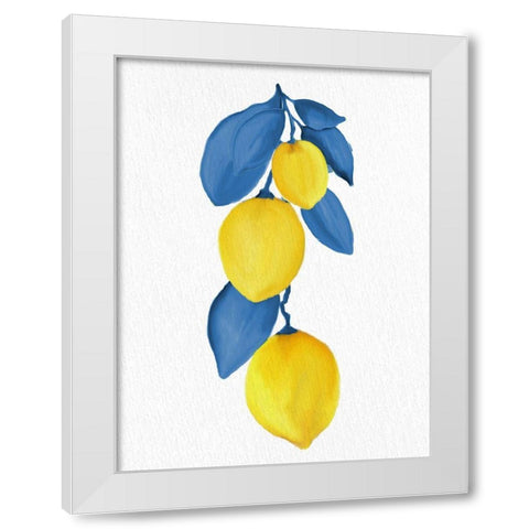 Lemon Vine 1 White Modern Wood Framed Art Print by Allen, Kimberly