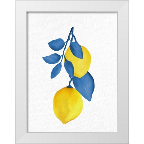 Lemon Vine 2 White Modern Wood Framed Art Print by Allen, Kimberly