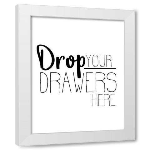 The Laundry 1 White Modern Wood Framed Art Print by Allen, Kimberly