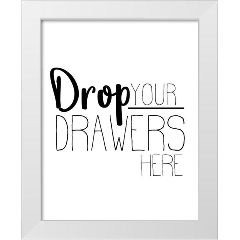 The Laundry 1 White Modern Wood Framed Art Print by Allen, Kimberly