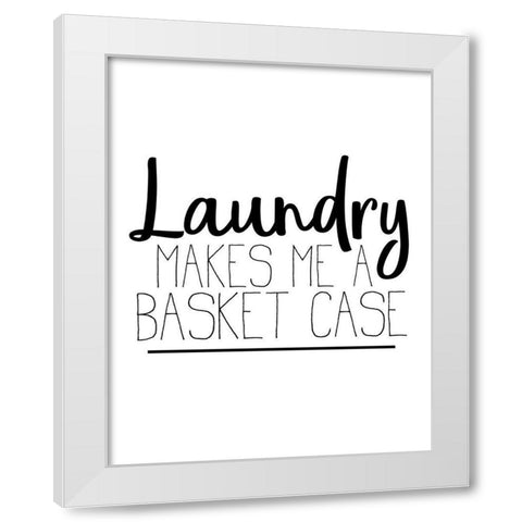 The Laundry 3 White Modern Wood Framed Art Print by Allen, Kimberly