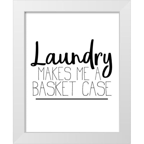 The Laundry 3 White Modern Wood Framed Art Print by Allen, Kimberly