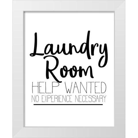 The Laundry 5 White Modern Wood Framed Art Print by Allen, Kimberly