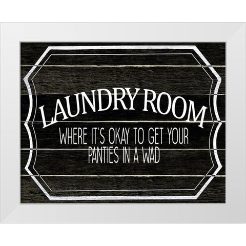 Where its Okay White Modern Wood Framed Art Print by Allen, Kimberly