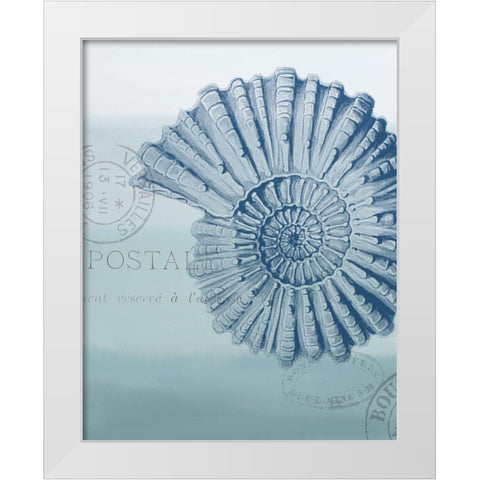 Seaside Card 2 v2 White Modern Wood Framed Art Print by Allen, Kimberly