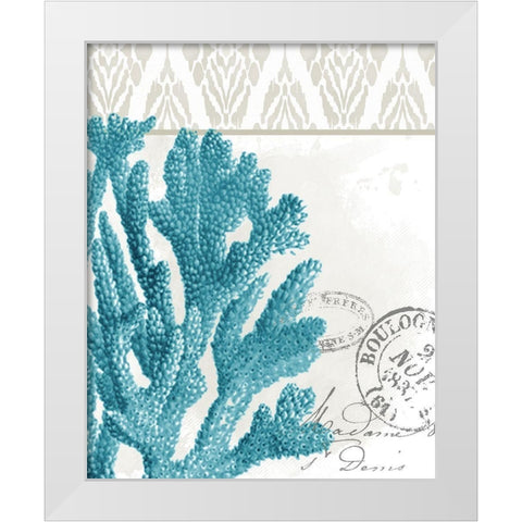 By the Sea 2 White Modern Wood Framed Art Print by Allen, Kimberly
