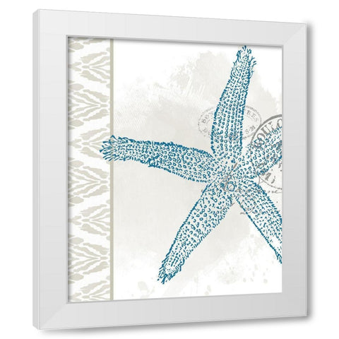 By the Sea 5 White Modern Wood Framed Art Print by Allen, Kimberly
