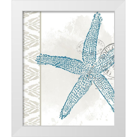 By the Sea 5 White Modern Wood Framed Art Print by Allen, Kimberly