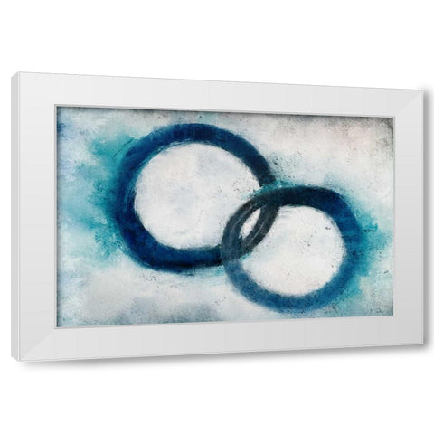 Navy Rings White Modern Wood Framed Art Print by Allen, Kimberly