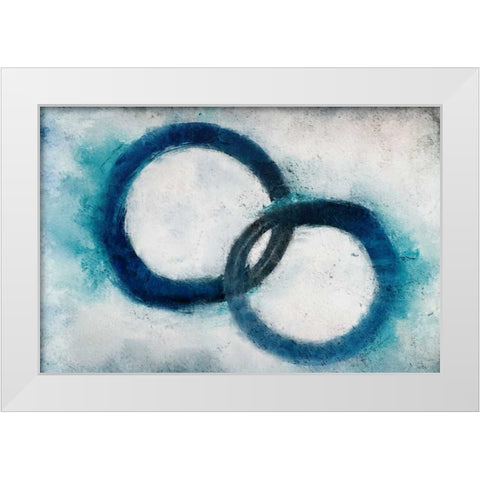 Navy Rings White Modern Wood Framed Art Print by Allen, Kimberly