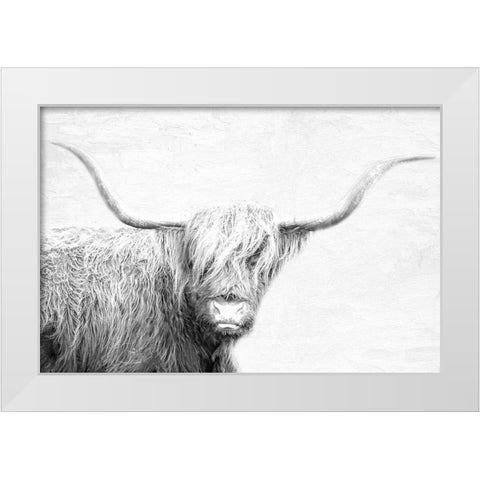 Highland White Modern Wood Framed Art Print by Allen, Kimberly