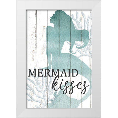 Mermaid Life 1 White Modern Wood Framed Art Print by Allen, Kimberly