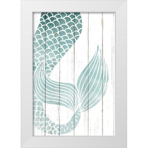 Mermaid Tail 1 White Modern Wood Framed Art Print by Allen, Kimberly