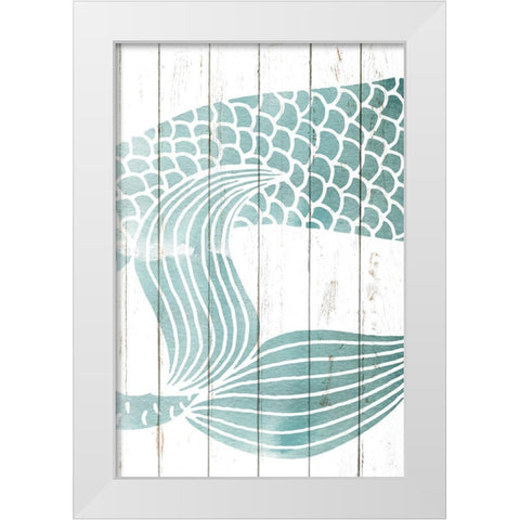 Mermaid Tail 2 White Modern Wood Framed Art Print by Allen, Kimberly
