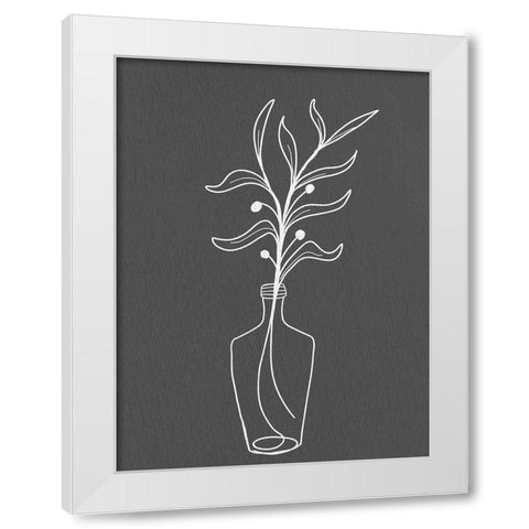 Modern Vase 1 White Modern Wood Framed Art Print by Allen, Kimberly