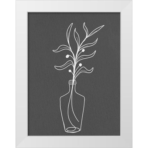 Modern Vase 1 White Modern Wood Framed Art Print by Allen, Kimberly