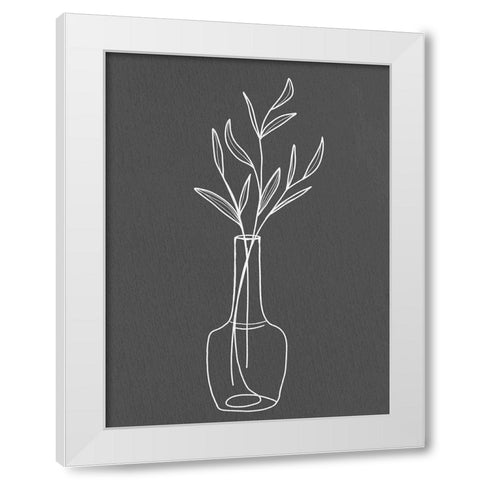 Modern Vase 2 White Modern Wood Framed Art Print by Allen, Kimberly