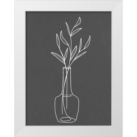 Modern Vase 2 White Modern Wood Framed Art Print by Allen, Kimberly