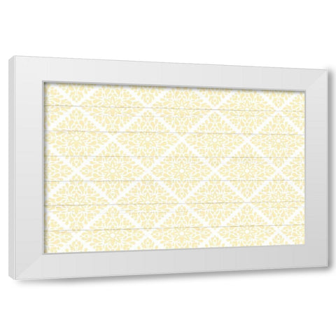 Mason Jar Floral 9 White Modern Wood Framed Art Print by Allen, Kimberly