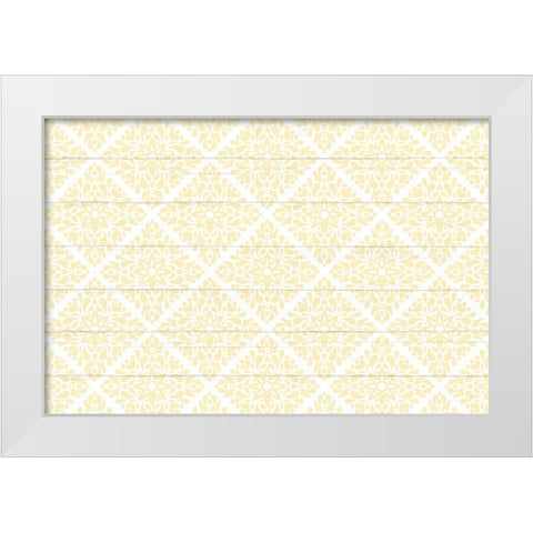 Mason Jar Floral 9 White Modern Wood Framed Art Print by Allen, Kimberly