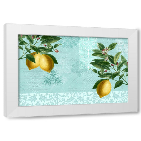Lemon Drop White Modern Wood Framed Art Print by Allen, Kimberly