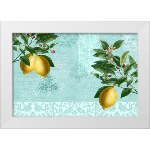 Lemon Drop White Modern Wood Framed Art Print by Allen, Kimberly