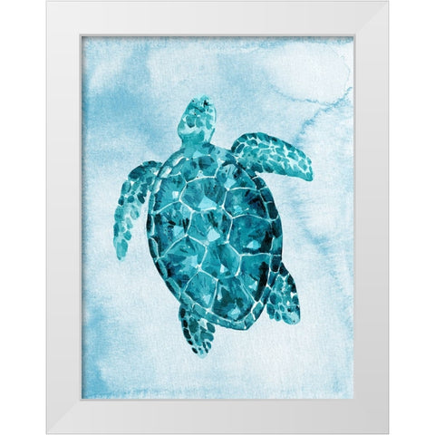 Bright Sea 2 White Modern Wood Framed Art Print by Allen, Kimberly