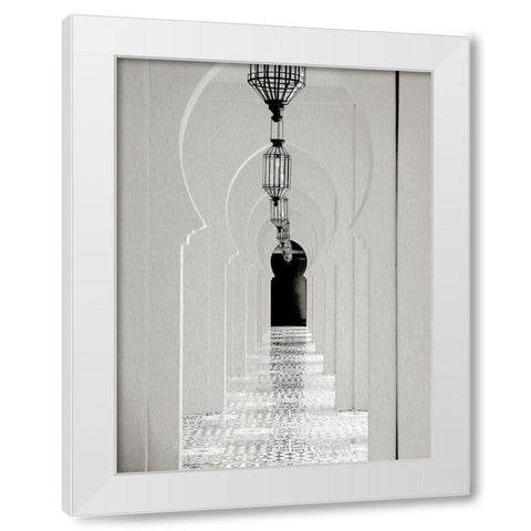 Lantern Hall White Modern Wood Framed Art Print by Allen, Kimberly
