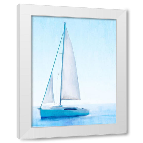 Morning Sail White Modern Wood Framed Art Print by Allen, Kimberly